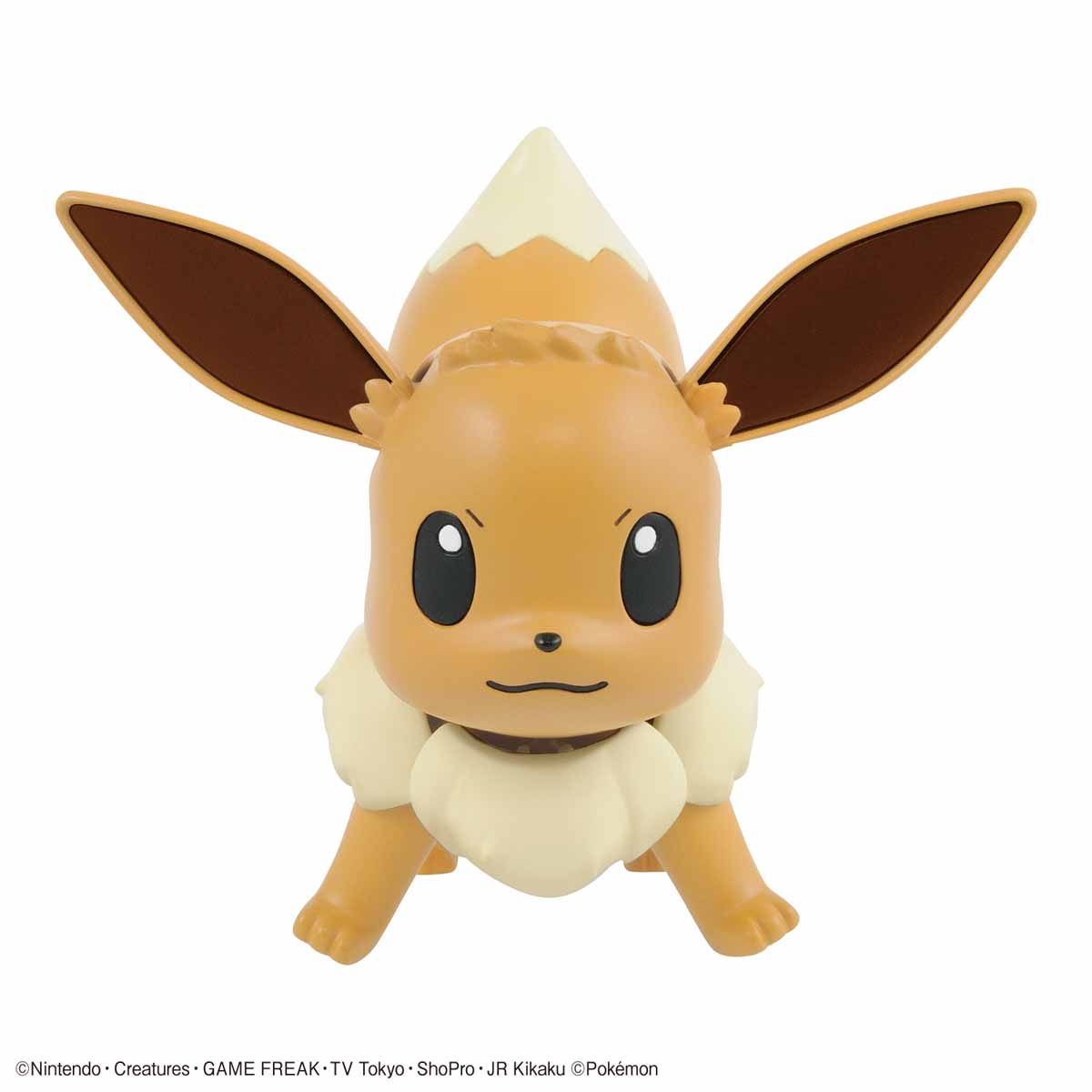 Pokémon - Eevee - Pokémon Model Kit Collection No.42 (Bandai), Plastic model kit of Eevee with 2 expression parts, plastic parts, foil stickers, and instruction manual, sold by Nippon Figures.