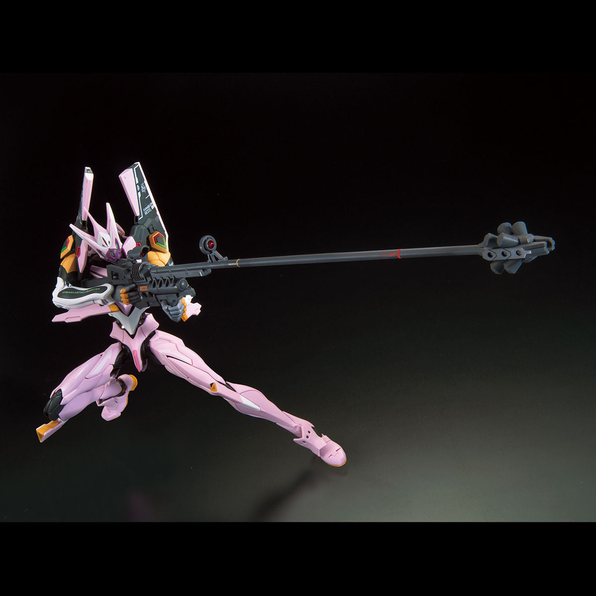 Evangelion - Unit-08 Alpha - RG Model Kit (Bandai), Includes long-distance rifle, progressive knives, palette rifle, umbilical cable, realistic decals, and hand parts, Nippon Figures