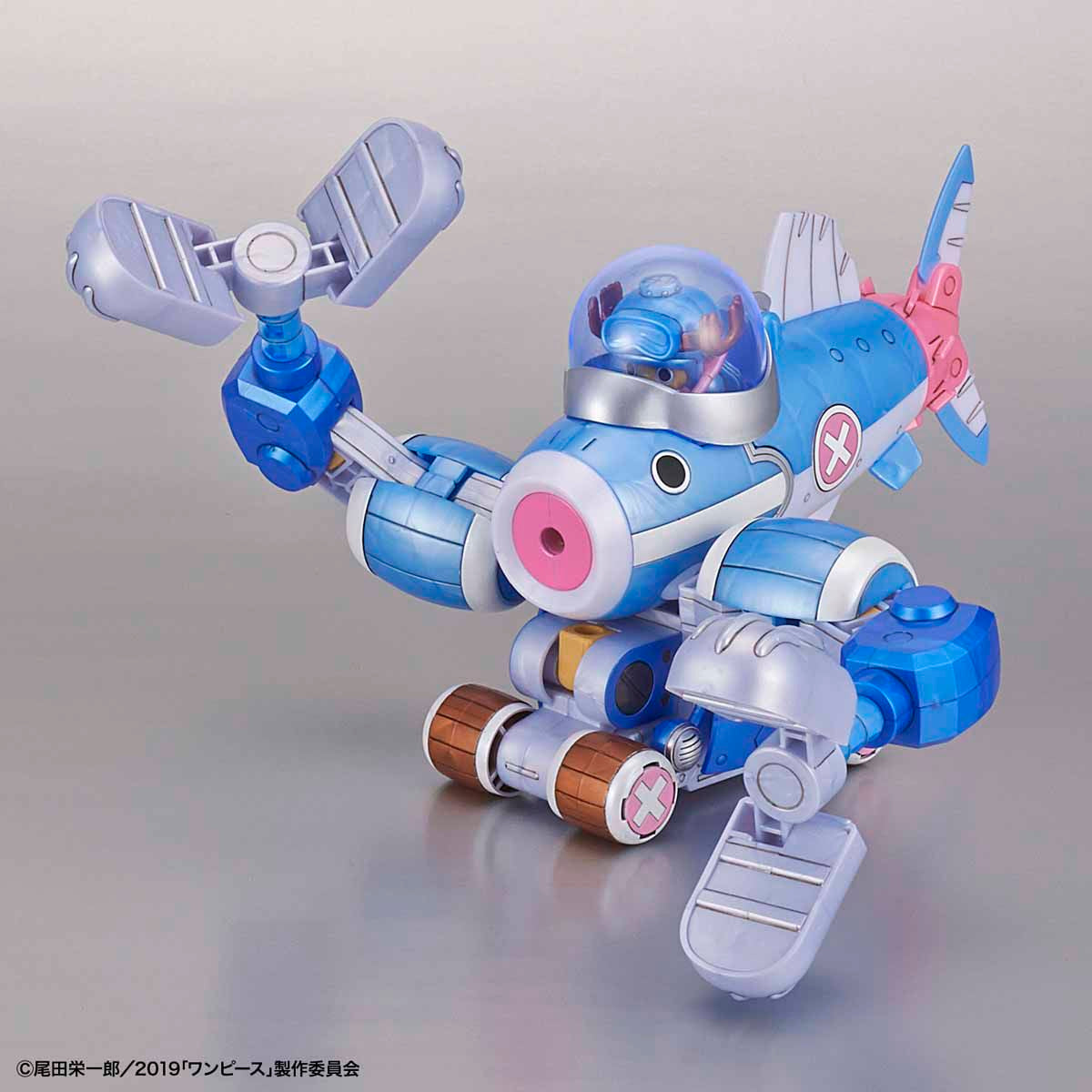 One Piece - 20th Anniversary Special 「ONE PIECE STAMPEDE」 - Chopper Robo Model Kit Set, Includes 5 Chopper Robo models in unique color variation, Giant Chopper Robo stand parts included, Bandai - Nippon Figures
