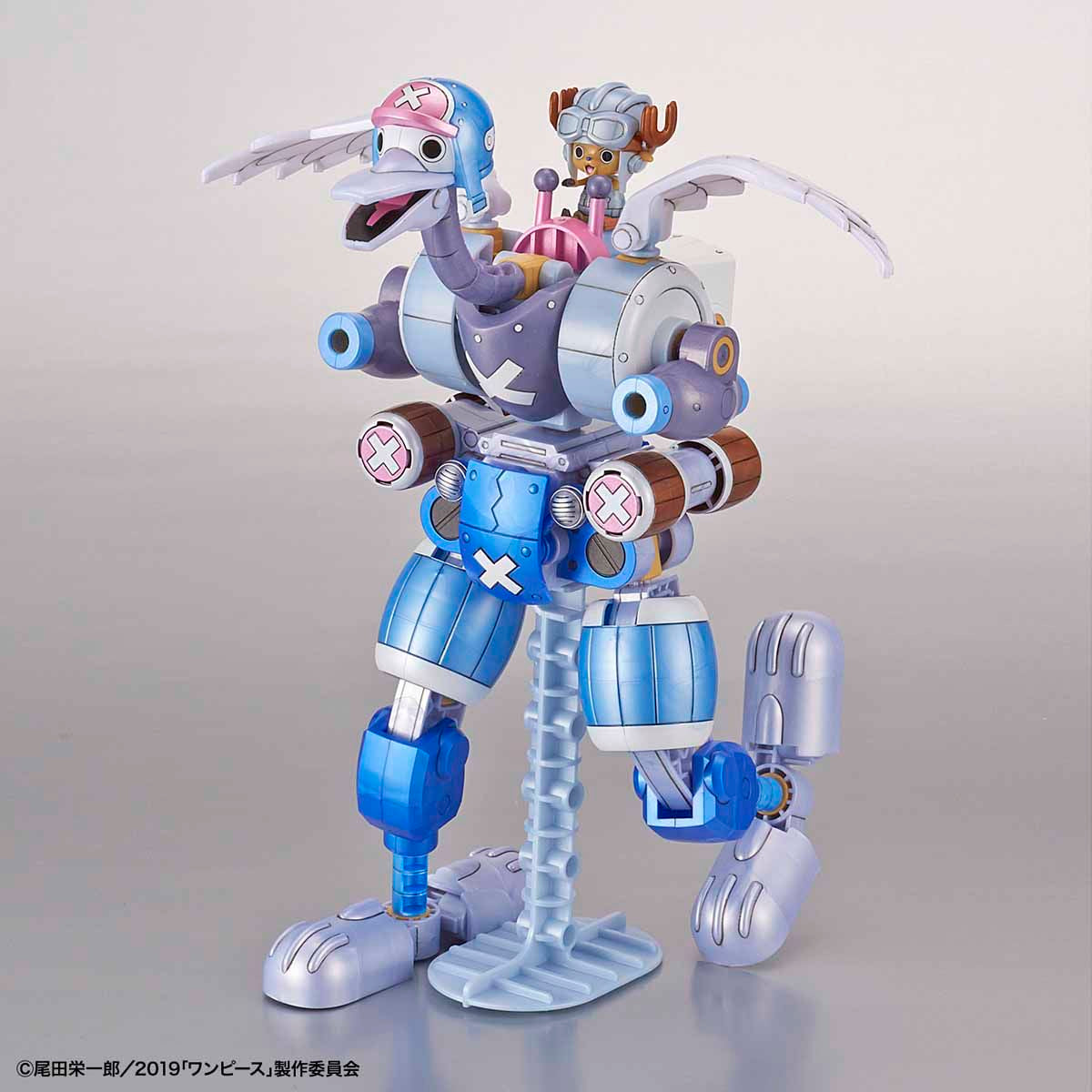 One Piece - 20th Anniversary Special 「ONE PIECE STAMPEDE」 - Chopper Robo Model Kit Set, Includes 5 Chopper Robo models in unique color variation, Giant Chopper Robo stand parts included, Bandai - Nippon Figures
