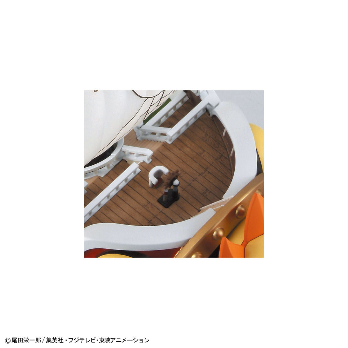 One Piece - Thousand Sunny (Wano Country Arc Ver.) - Model Kit, Straw Hat Pirates in Wano Country Arc outfits, Gaon Cannon and paddle included, Kaido's seal and water transfer decals, Shark Submerge III, Mini Merry II, Kurosai FR-U IV, dedicated display base, Bandai - Nippon Figures