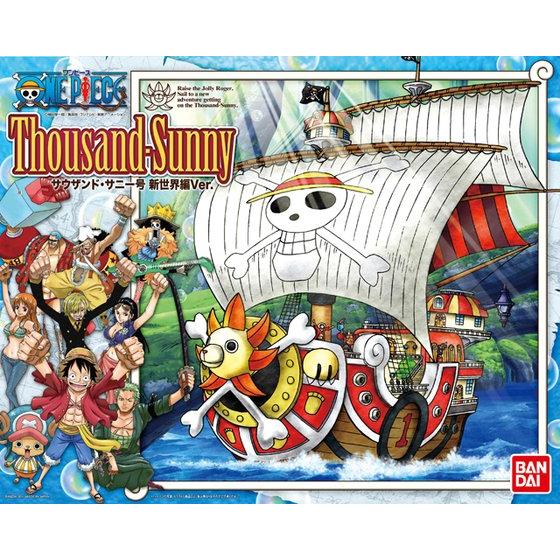 One Piece - Thousand Sunny (New World Ver.) - Model Kit, Pirate ship of the "Straw Hat Pirates" with Soldier Dock System and Luffy figure, Nippon Figures