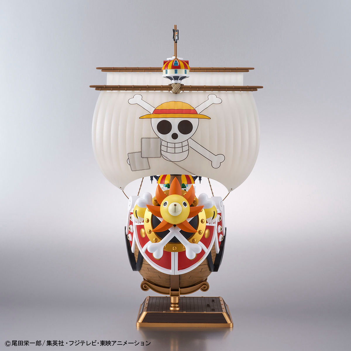 One Piece - Thousand Sunny (Wano Country Arc Ver.) - Model Kit, Straw Hat Pirates in Wano Country Arc outfits, Gaon Cannon and paddle included, Kaido's seal and water transfer decals, Shark Submerge III, Mini Merry II, Kurosai FR-U IV, dedicated display base, Bandai - Nippon Figures