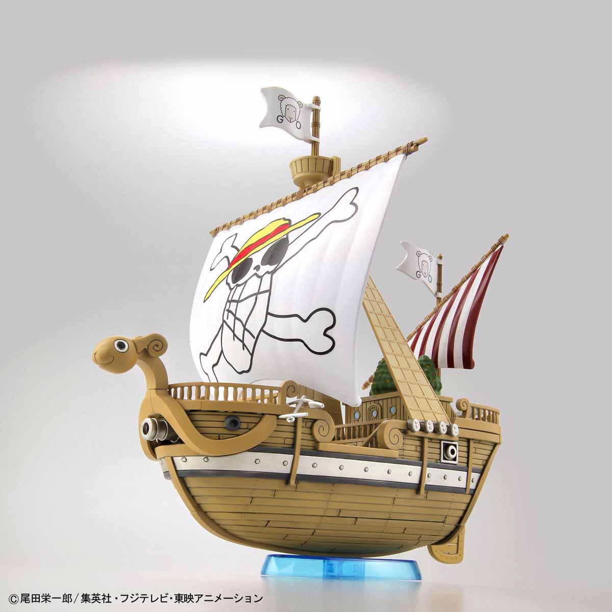One Piece - Going Merry (Memorial Color Ver.) - Grand Ship Collection Model Kit, 20th anniversary edition of the Going Merry with wave effect parts and commemorative plate, Nippon Figures.