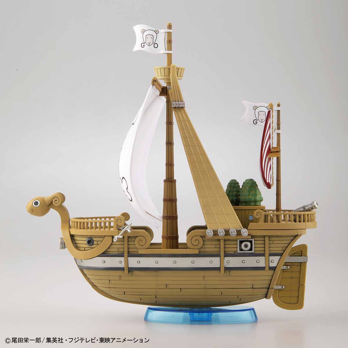One Piece - Going Merry (Memorial Color Ver.) - Grand Ship Collection Model Kit, 20th anniversary edition of the Going Merry with wave effect parts and commemorative plate, Nippon Figures.
