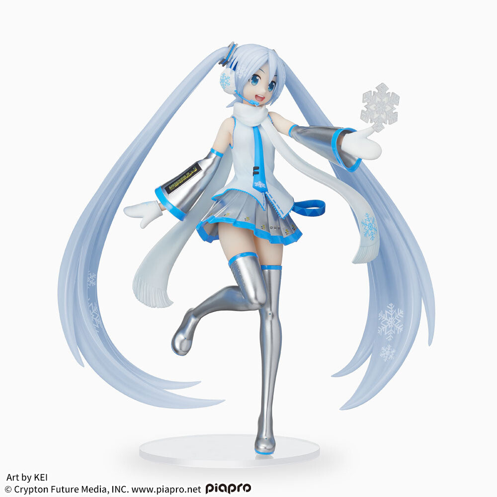Vocaloid - Hatsune Miku - Luminasta - Snow Miku Skytown Ver. (SEGA), Franchise: Vocaloid, Brand: SEGA, Release Date: 31. Jan 2024, Type: Prize, Dimensions: W=200mm (7.8in) H=220mm (8.58in), Nippon Figures