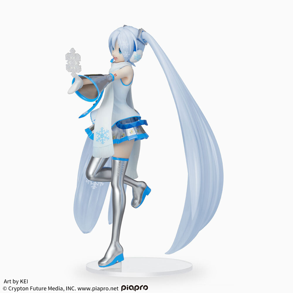 Vocaloid - Hatsune Miku - Luminasta - Snow Miku Skytown Ver. (SEGA), Franchise: Vocaloid, Brand: SEGA, Release Date: 31. Jan 2024, Type: Prize, Dimensions: W=200mm (7.8in) H=220mm (8.58in), Nippon Figures