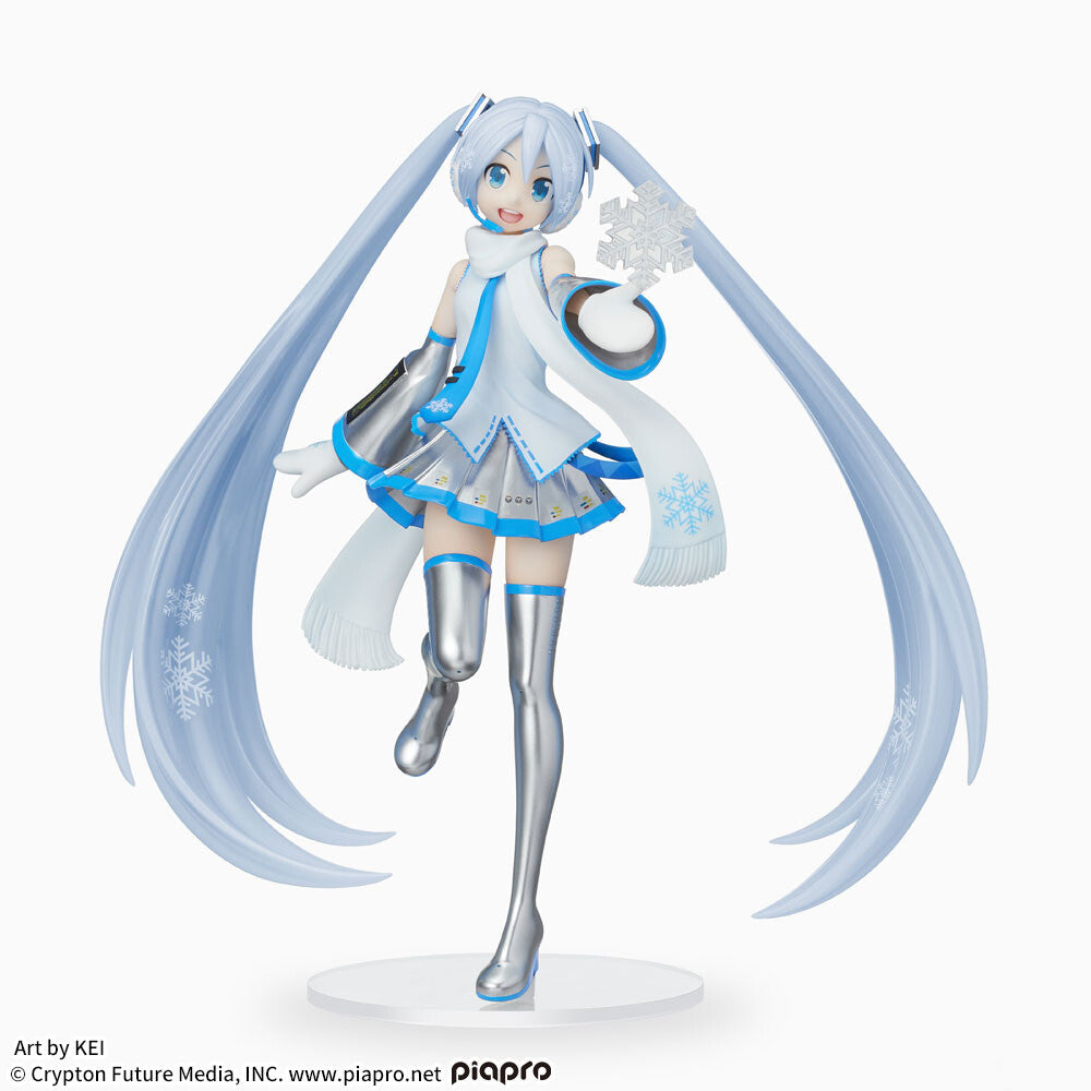 Vocaloid - Hatsune Miku - Luminasta - Snow Miku Skytown Ver. (SEGA), Franchise: Vocaloid, Brand: SEGA, Release Date: 31. Jan 2024, Type: Prize, Dimensions: W=200mm (7.8in) H=220mm (8.58in), Nippon Figures