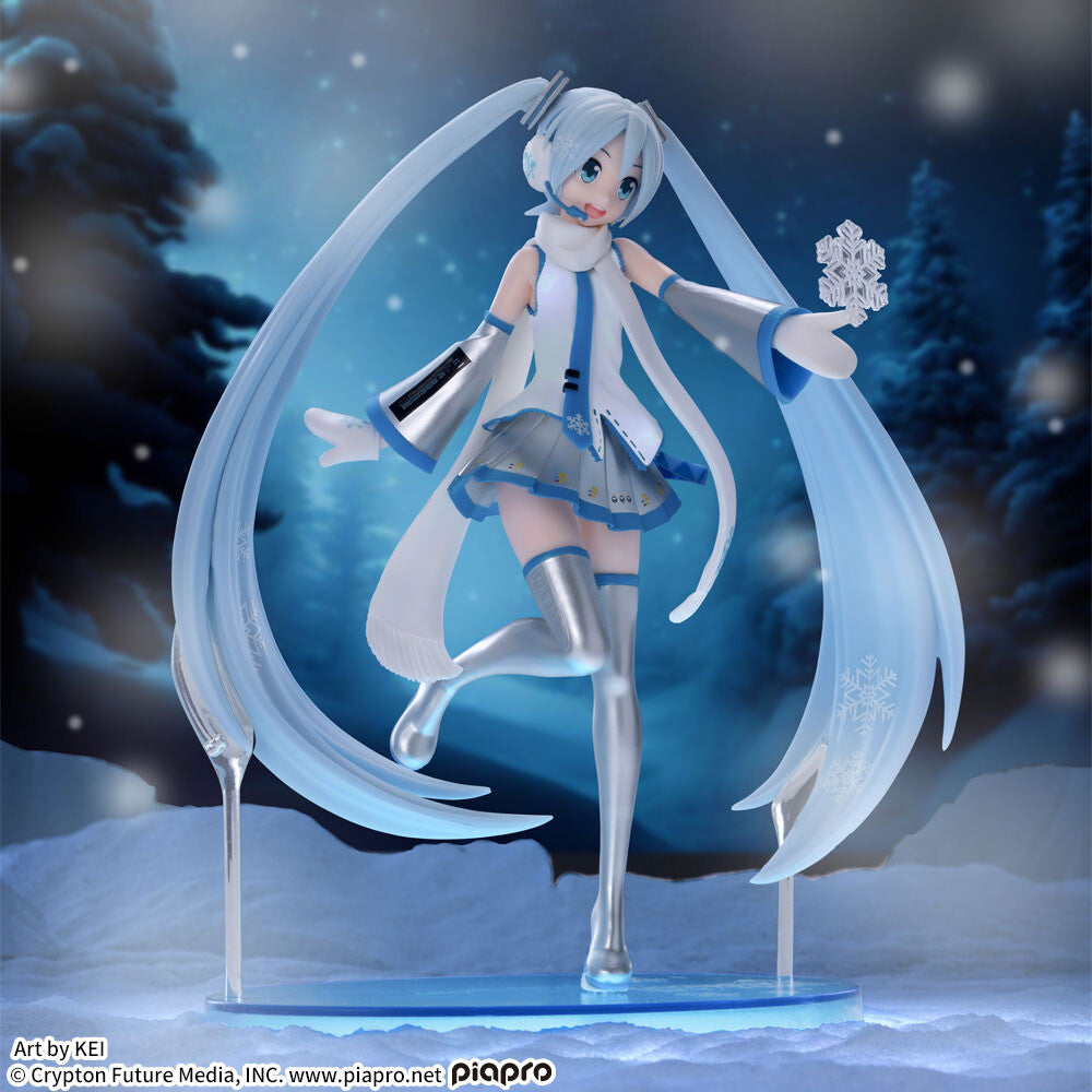 Vocaloid - Hatsune Miku - Luminasta - Snow Miku Skytown Ver. (SEGA), Franchise: Vocaloid, Brand: SEGA, Release Date: 31. Jan 2024, Type: Prize, Dimensions: W=200mm (7.8in) H=220mm (8.58in), Nippon Figures