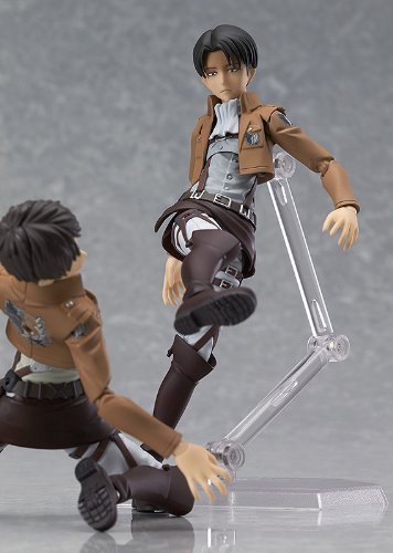 "Attack on Titan - Levi Ackerman - Figma #213 (Max Factory), Franchise: Attack on Titan, Release Date: 28. Jun 2014, Dimensions: H=140 mm (5.46 in), Material: ABS, PVC, Nippon Figures"