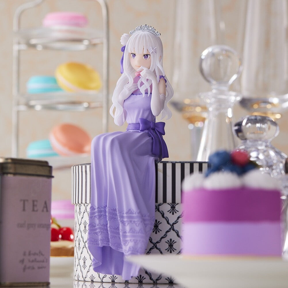 Re:Zero kara Hajimeru Isekai Seikatsu - Emilia - Premium Chokonose Figure - Lost in Memories, Dressed-Up Party Ver. (SEGA), Franchise: Re:Zero kara Hajimeru Isekai Seikatsu, Brand: SEGA, Release Date: 09. Sep 2022, Type: Prize, Dimensions: H=140mm (5.46in), Store Name: Nippon Figures