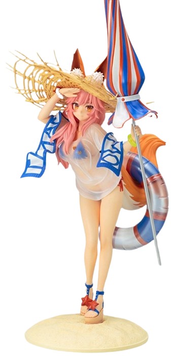 Fate/Grand Order - Tamamo no Mae - 1/7 - Lancer - 2024 Re-release (Kotobukiya), Franchise: Fate/Grand Order, Brand: Kotobukiya, Release Date: 30. Apr 2024, Dimensions: H=380mm (14.82in, 1:1=2.66m), Scale: 1/7, Store Name: Nippon Figures