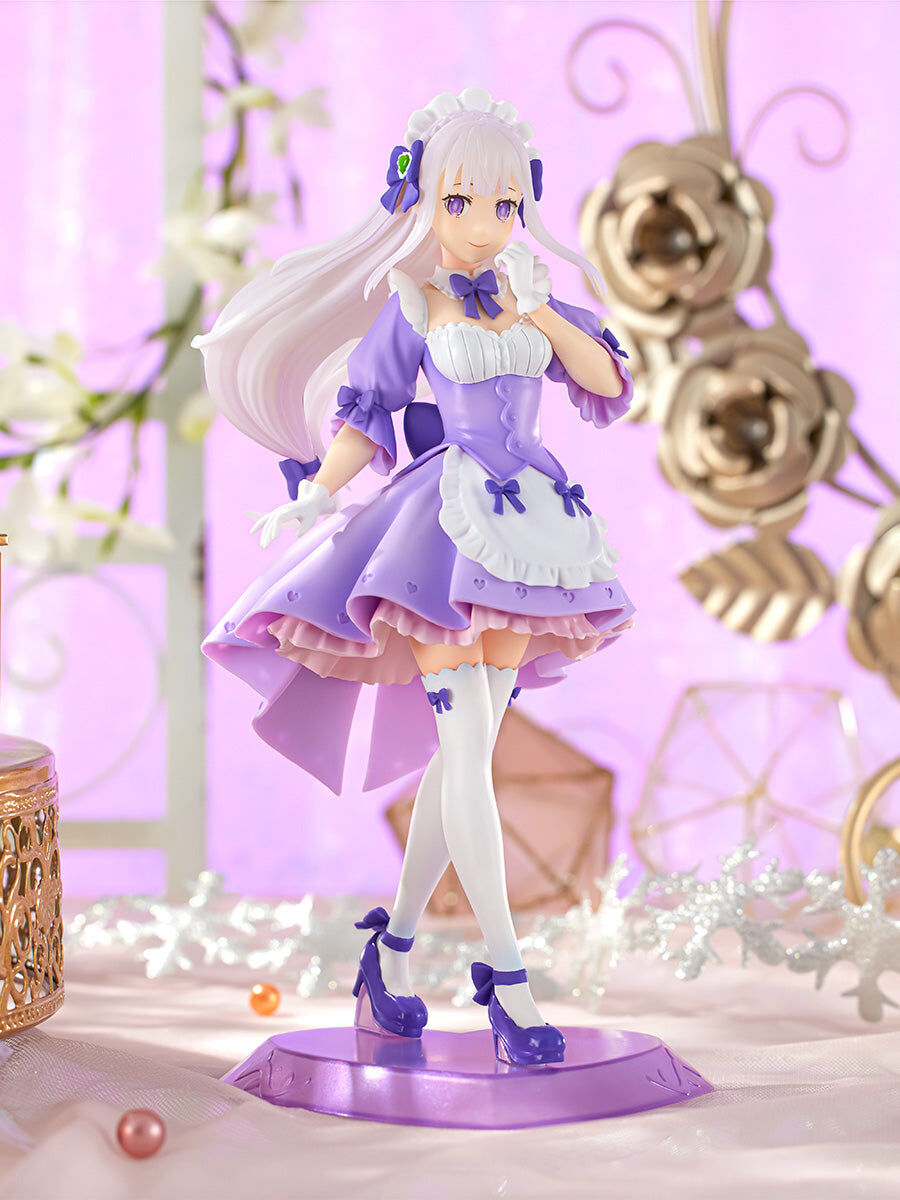 Re:Zero kara Hajimeru Isekai Seikatsu - Emilia - Tenitol - Yumekawa Maid (FuRyu), Franchise: Re:Zero kara Hajimeru Isekai Seikatsu, Brand: FuRyu, Release Date: 30. Sep 2024, Type: General, Dimensions: H=215mm (8.39in), Store Name: Nippon Figures