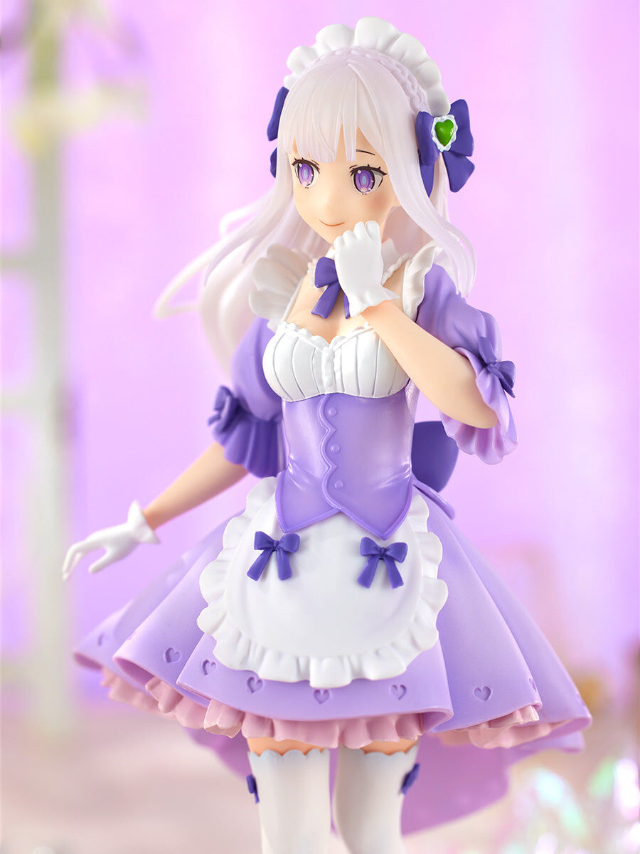 Re:Zero kara Hajimeru Isekai Seikatsu - Emilia - Tenitol - Yumekawa Maid (FuRyu), Franchise: Re:Zero kara Hajimeru Isekai Seikatsu, Brand: FuRyu, Release Date: 30. Sep 2024, Type: General, Dimensions: H=215mm (8.39in), Store Name: Nippon Figures