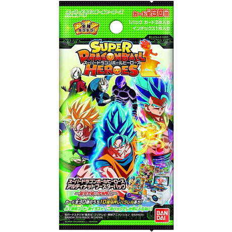 Super Dragon Ball Heroes Card Game - Power of Breakthrough - Booster Box, Franchise: Dragon Ball, Brand: Bandai, Release Date: 2019-03-20, Type: Trading Cards, Cards per Pack: 3 cards, Packs per Box: 20 packs, Nippon Figures