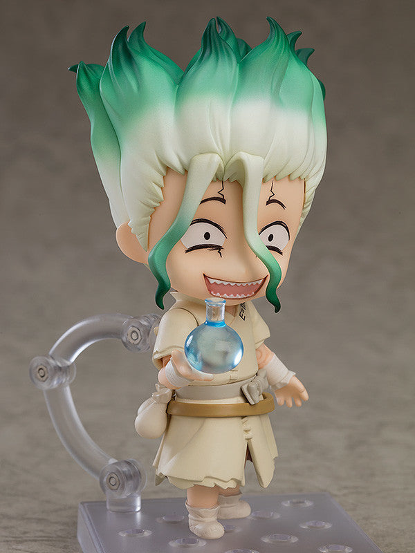 Dr. Stone - Ishigami Senku - Nendoroid #1262 - 2023 Re-release (Good Smile Company), Franchise: Dr. Stone, Brand: Good Smile Company, Release Date: 07. Aug 2023, Type: Nendoroid, Dimensions: H=100mm (3.9in), Store Name: Nippon Figures