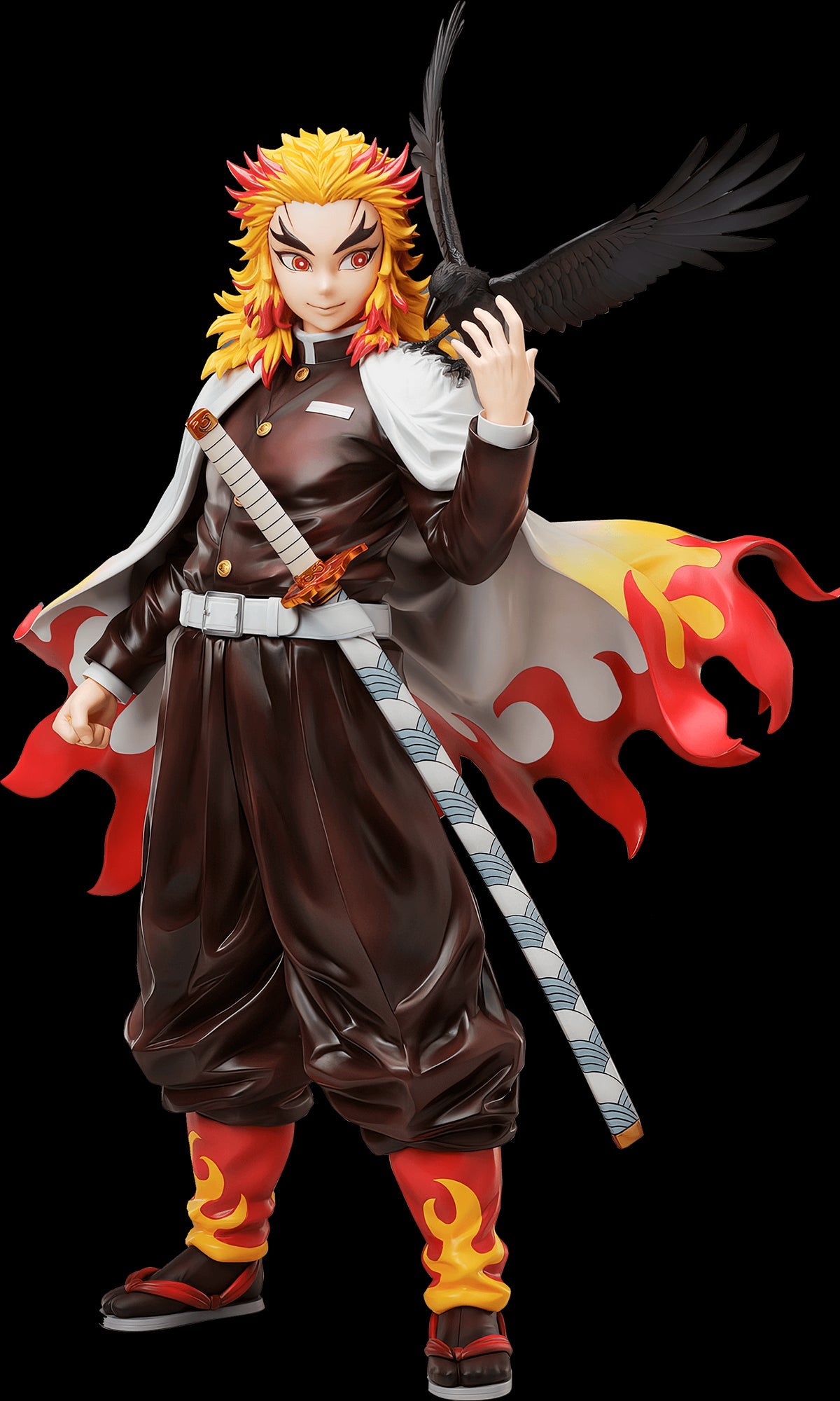 Demon Slayer - Kasugaigarasu - Rengoku Kyojuro - 1/4 (Aniplex, Revolve, Wing), Franchise: Demon Slayer, Brand: Aniplex, Revolve, Wing, Release Date: 07. Mar 2024, Dimensions: H=450mm (17.55in, 1:1=1.8m), Scale: 1/4, Store Name: Nippon Figures