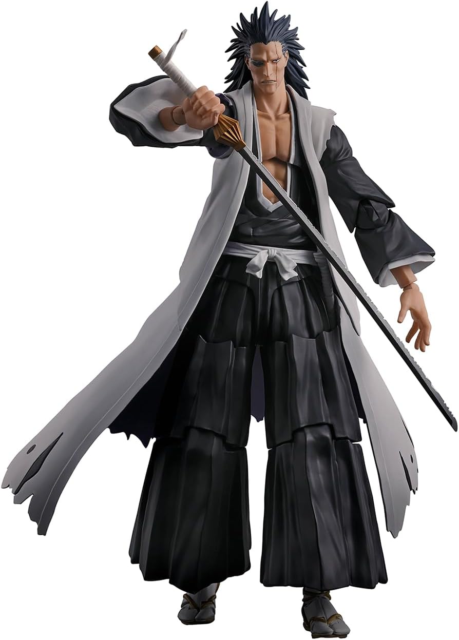 Bleach: Thousand-Year Blood War - Zaraki Kenpachi - S.H.Figuarts (Bandai Spirits), Action figure with dimensions H=170mm (6.63in), available at Nippon Figures