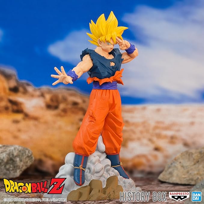 Dragon Ball Z - Son Goku SSJ - History Box (Bandai Spirits), Franchise: Dragon Ball Z, Brand: Bandai Spirits, Release Date: 16. Nov 2023, Type: Prize, Dimensions: H=140mm (5.46in), Store Name: Nippon Figures