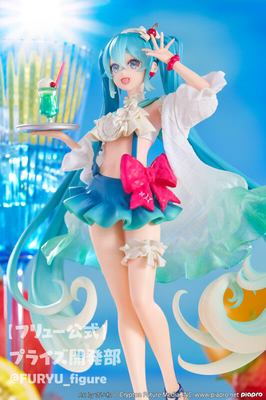 Piapro Characters - Vocaloid - Hatsune Miku - Exc∞d Creative - Sweet Sweets - Melon Soda Float (FuRyu), Franchise: Piapro Characters, Vocaloid, Brand: FuRyu, Release Date: 27. Sep 2023, Type: Prize, Dimensions: H=180mm (7.02in), Store Name: Nippon Figures