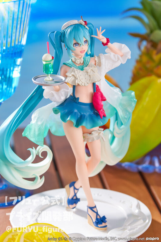 Piapro Characters - Vocaloid - Hatsune Miku - Exc∞d Creative - Sweet Sweets - Melon Soda Float (FuRyu), Franchise: Piapro Characters, Vocaloid, Brand: FuRyu, Release Date: 27. Sep 2023, Type: Prize, Dimensions: H=180mm (7.02in), Store Name: Nippon Figures