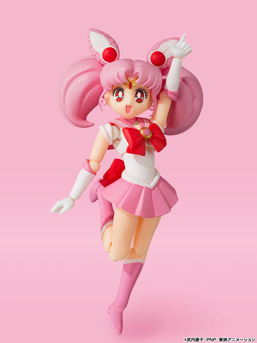 Sailor Chibi Moon S.H.Figuarts Animation Color Edition 2023 Re-release, Franchise: Bishoujo Senshi Sailor Moon, Brand: Bandai Spirits, Release Date: 30. Nov 2023, Type: Action, Dimensions: H=100mm (3.9in), Store Name: Nippon Figures