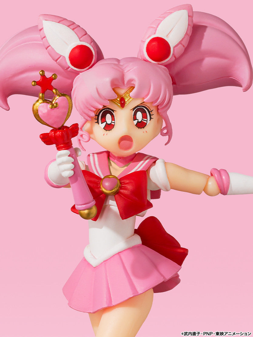 Sailor Chibi Moon S.H.Figuarts Animation Color Edition 2023 Re-release, Franchise: Bishoujo Senshi Sailor Moon, Brand: Bandai Spirits, Release Date: 30. Nov 2023, Type: Action, Dimensions: H=100mm (3.9in), Store Name: Nippon Figures