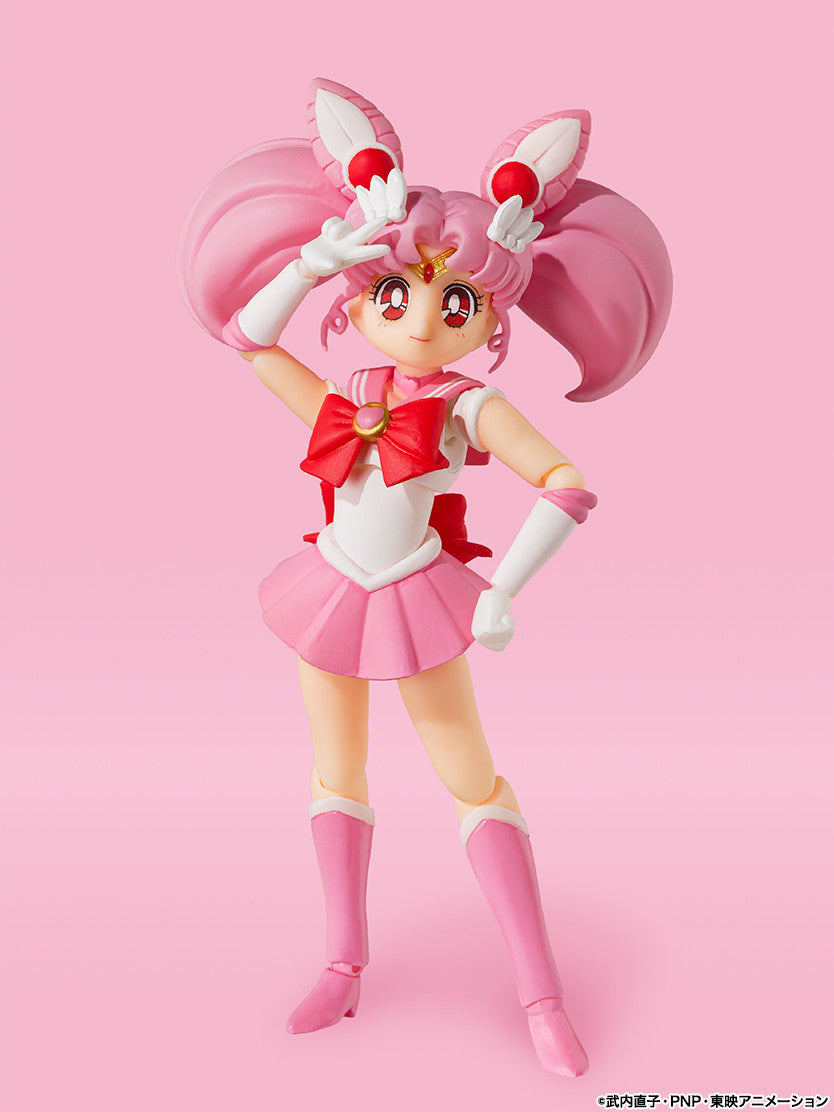 Sailor Chibi Moon S.H.Figuarts Animation Color Edition 2023 Re-release, Franchise: Bishoujo Senshi Sailor Moon, Brand: Bandai Spirits, Release Date: 30. Nov 2023, Type: Action, Dimensions: H=100mm (3.9in), Store Name: Nippon Figures