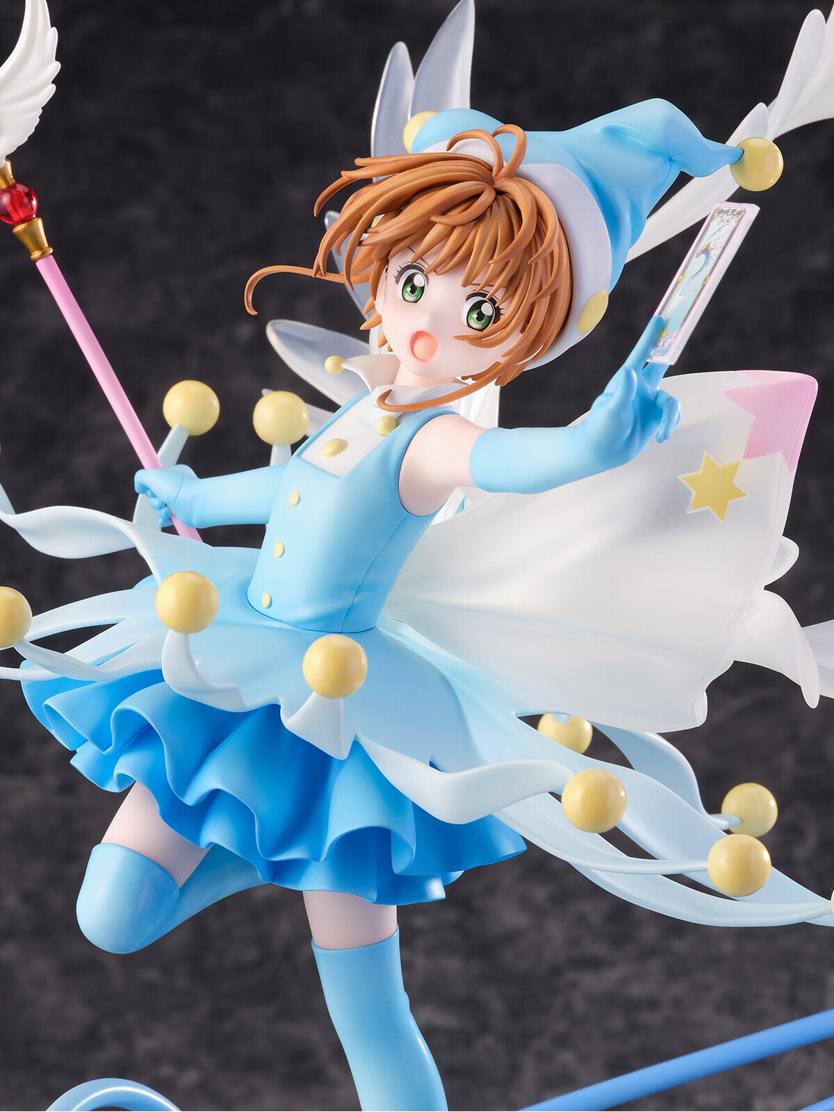 Cardcaptor Sakura: Clear Card Arc - Kinomoto Sakura - Shibuya Scramble Figure - 1/7 - Battle Costume Water Ver. (eStream), Franchise: Cardcaptor Sakura: Clear Card Arc, Brand: eStream, Release Date: 31. Mar 2024, Type: General, Dimensions: W=319mm (12.44in) L=253mm (9.87in) H=366mm (14.27in, 1:1=2.56m), Scale: 1/7, Store Name: Nippon Figures