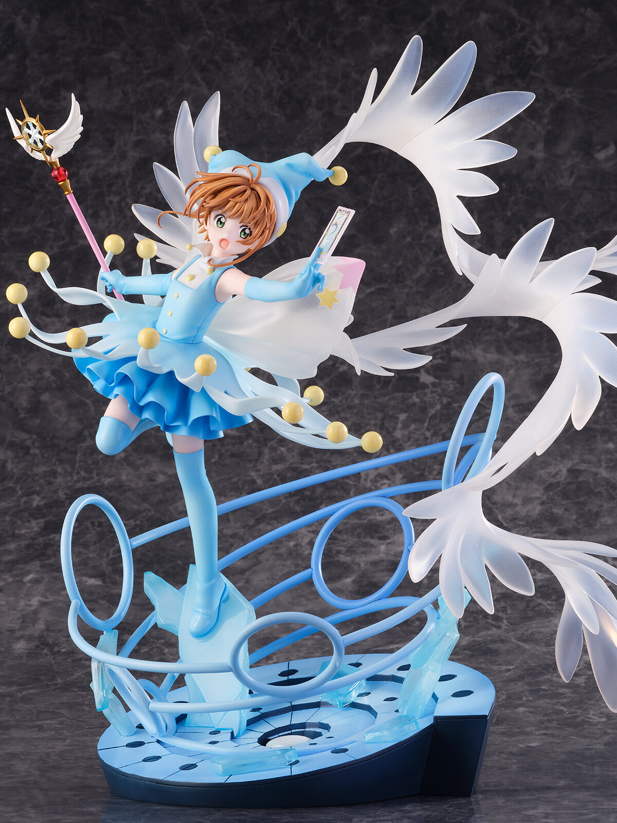 Cardcaptor Sakura: Clear Card Arc - Kinomoto Sakura - Shibuya Scramble Figure - 1/7 - Battle Costume Water Ver. (eStream), Franchise: Cardcaptor Sakura: Clear Card Arc, Brand: eStream, Release Date: 31. Mar 2024, Type: General, Dimensions: W=319mm (12.44in) L=253mm (9.87in) H=366mm (14.27in, 1:1=2.56m), Scale: 1/7, Store Name: Nippon Figures