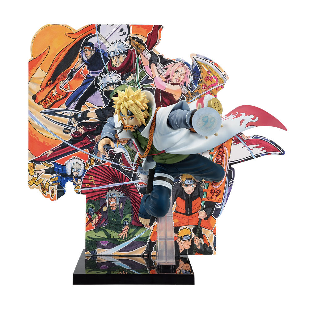 Naruto Shippuden - Namikaze Minato (with Panel) - Ichiban Kuji - NARUTOP99 Splendid and Magnificent Ninja Scroll - B Prize (Bandai Spirits), Release Date: 13. Jan 2024, Height 16 cm, Nippon Figures
