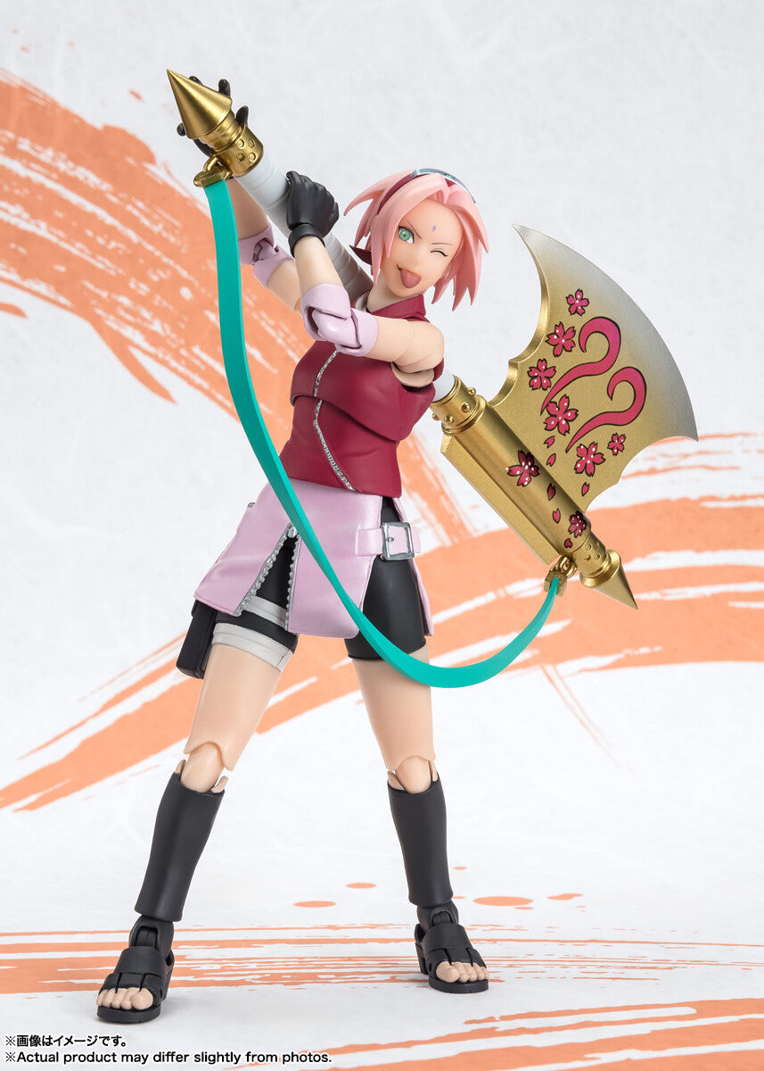 "Naruto Shippuden - Haruno Sakura - S.H.Figuarts - NARUTOP99 Edition (Bandai Spirits), Franchise: Naruto Shippuden, Brand: Bandai Spirits, Release Date: 30. Jun 2024, Type: Action, Dimensions: H=135mm (5.27in), Store Name: Nippon Figures"