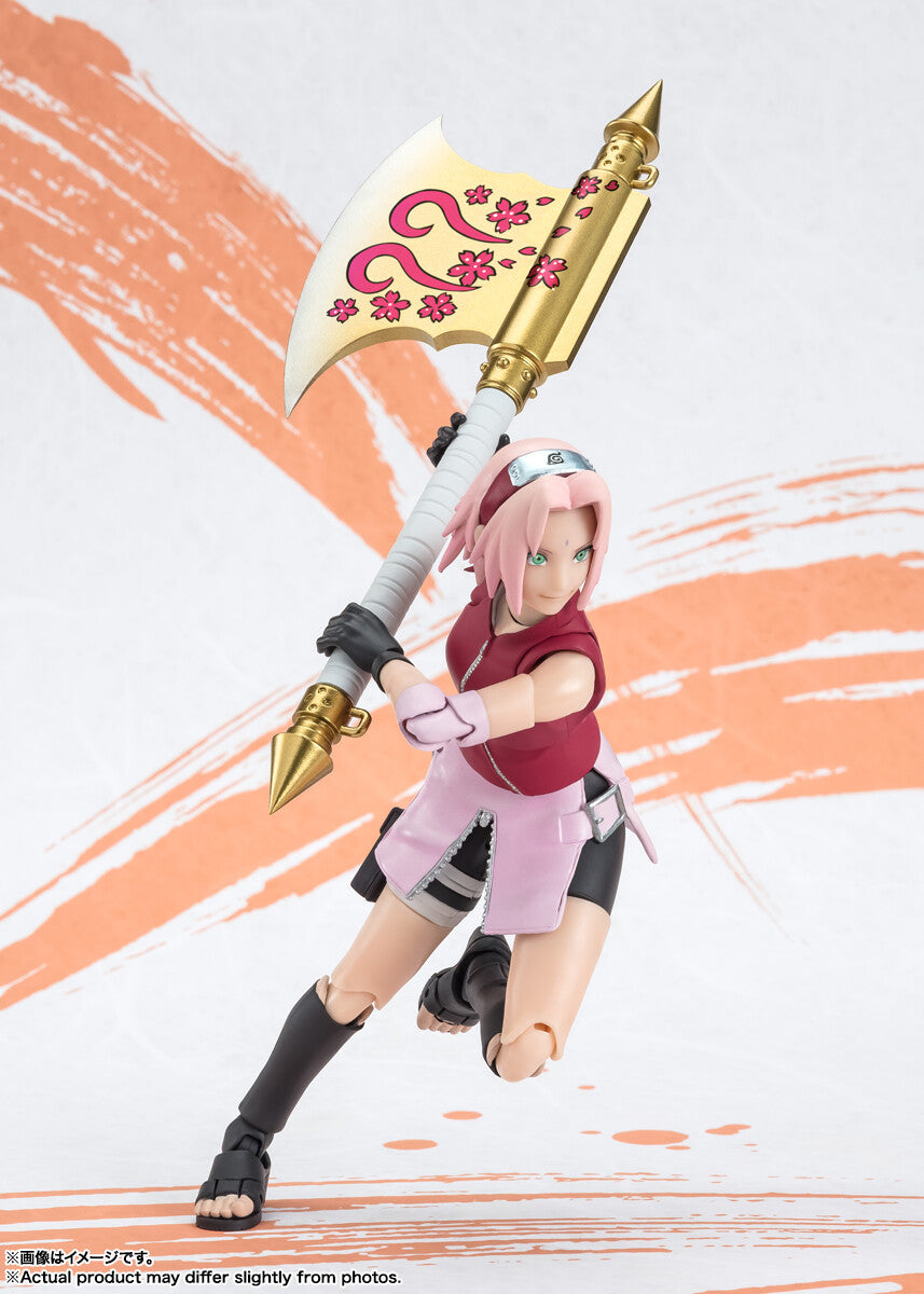 "Naruto Shippuden - Haruno Sakura - S.H.Figuarts - NARUTOP99 Edition (Bandai Spirits), Franchise: Naruto Shippuden, Brand: Bandai Spirits, Release Date: 30. Jun 2024, Type: Action, Dimensions: H=135mm (5.27in), Store Name: Nippon Figures"
