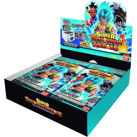 Super Dragon Ball Heroes Card Game - Big Bang - Booster Box, Dragon Ball franchise, Bandai brand, Release Date: 2020-04-05, Trading Cards type, 3 cards per Pack, 20 packs per Box, Nippon Figures