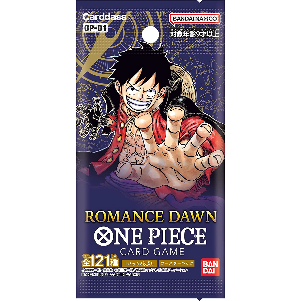 One Piece Card Game - ROMANCE DAWN - OP-01 - Booster Box, Brand: Bandai, Release Date: 2022-11-02, Type: Trading Cards, Packs per Box: Contains 24 packs, Cards per Pack: 6 cards in 1 pack, Nippon Figures