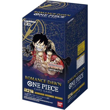 One Piece Card Game - ROMANCE DAWN - OP-01 - Booster Box, Brand: Bandai, Release Date: 2022-11-02, Type: Trading Cards, Packs per Box: Contains 24 packs, Cards per Pack: 6 cards in 1 pack, Nippon Figures