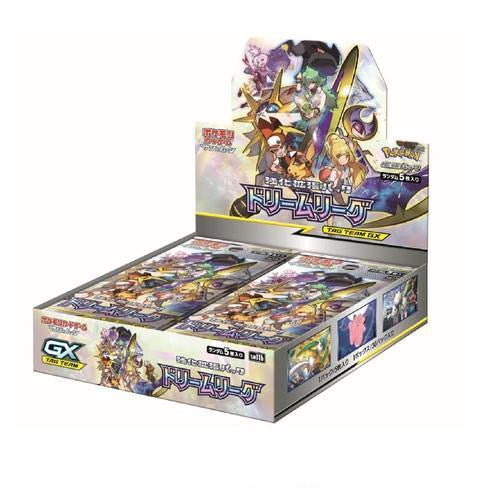Pokemon Trading Card Game - Sun & Moon Dream League - Booster Box, Franchise: Pokemon, Brand: The Pokémon Card Laboratory, Release Date: August 2, 2019, Type: Trading Cards, Packs per Box: 30, Cards per Pack: 5, Nippon Figures