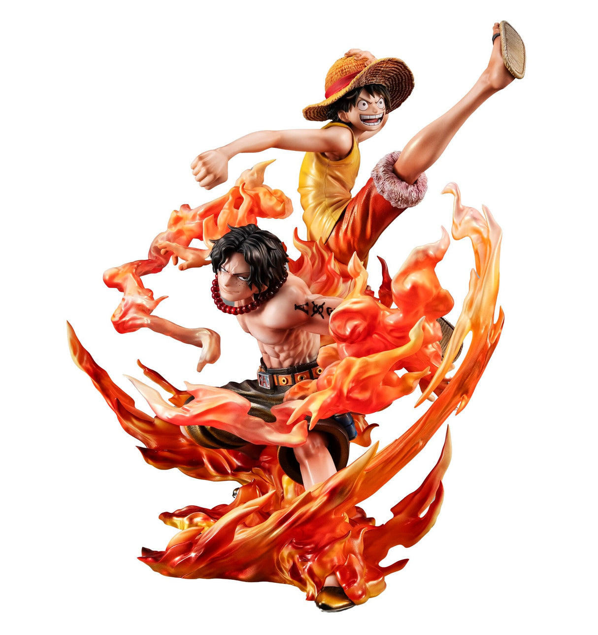 One Piece - Monkey D. Luffy - Portgas D. Ace - Portrait Of Pirates Maximum - Kyoudai no Kizuna, 20th LIMITED Ver. (MegaHouse), Franchise: One Piece, Brand: MegaHouse, Release Date: 31. Oct 2024, Dimensions: W=200mm (7.8in) L=230mm (8.97in) H=245mm (9.56in), Store Name: Nippon Figures