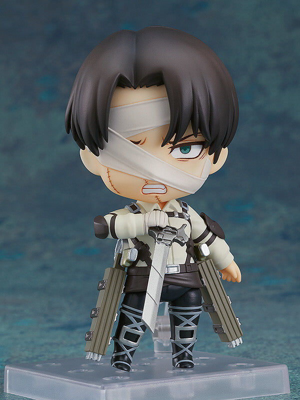 "Attack on Titan The Final Season - Levi Ackerman - Nendoroid #2002 - The Final Season Ver. (Good Smile Company), Franchise: Attack on Titan The Final Season, Brand: Good Smile Company, Release Date: 18. May 2023, Type: Nendoroid, Dimensions: H=100mm (3.9in), Store Name: Nippon Figures"