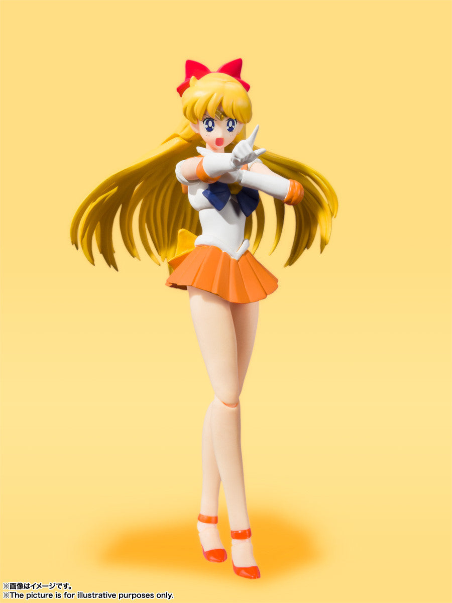 Bishoujo Senshi Sailor Moon - Sailor Venus - S.H.Figuarts - Animation Color Edition - 2023 Re-release (Bandai Spirits), Franchise: Bishoujo Senshi Sailor Moon, Brand: Bandai Spirits, Release Date: 30. Nov 2023, Type: Action, Dimensions: H=140mm (5.46in), Store Name: Nippon Figures