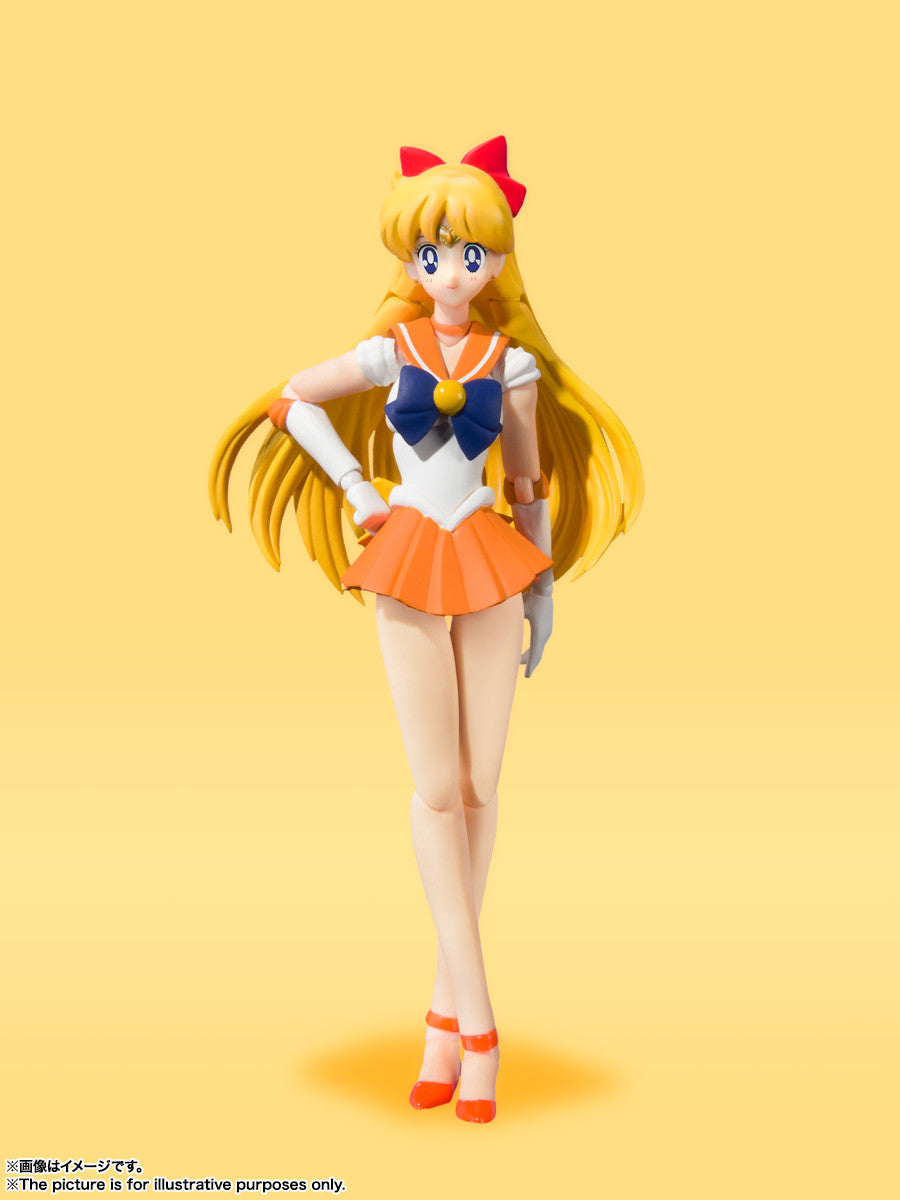 Bishoujo Senshi Sailor Moon - Sailor Venus - S.H.Figuarts - Animation Color Edition - 2023 Re-release (Bandai Spirits), Franchise: Bishoujo Senshi Sailor Moon, Brand: Bandai Spirits, Release Date: 30. Nov 2023, Type: Action, Dimensions: H=140mm (5.46in), Store Name: Nippon Figures