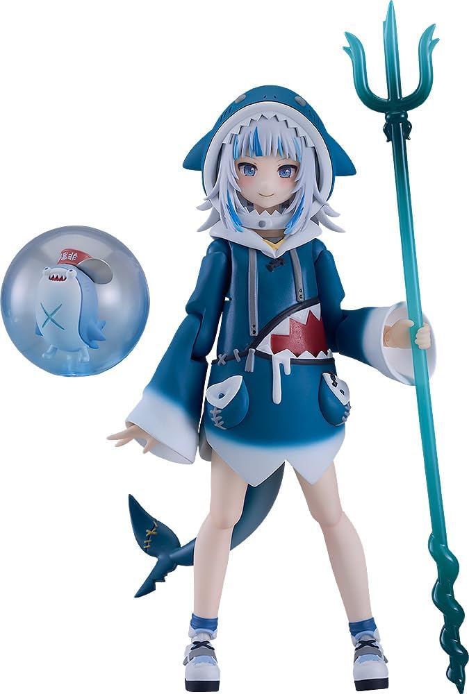 Hololive - Bloop - Gawr Gura - Figma #618, Franchise: Hololive, Brand: Max Factory, Release Date: 31. Aug 2024, Type: Figma, Dimensions: H=135mm (5.27in), Nippon Figures