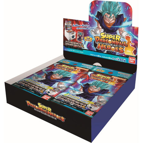 Super Dragon Ball Heroes Card Game - Vol.4 - Extra Booster Box, Franchise: Dragon Ball, Brand: Bandai, Release Date: 2024-03-30, Type: Trading Cards, Cards per Pack: 3 cards, Packs per Box: 20 packs, Nippon Figures