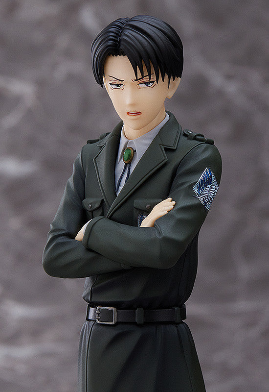 "Attack on Titan The Final Season - Levi Ackerman - Pop Up Parade - Dark Color Ver., Franchise: Attack on Titan The Final Season, Brand: Good Smile Company, Release Date: 15. Sep 2022, Dimensions: H=170mm (6.63in), Store Name: Nippon Figures"