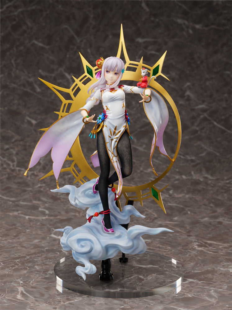 Re:Zero kara Hajimeru Isekai Seikatsu - Emilia - Puck - F:Nex - 1/7 - China Dress Ver. (FuRyu), Franchise: Re:Zero kara Hajimeru Isekai Seikatsu, Brand: FuRyu, Release Date: 16. Mar 2023, Type: General, Store Name: Nippon Figures