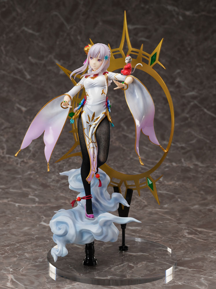 Re:Zero kara Hajimeru Isekai Seikatsu - Emilia - Puck - F:Nex - 1/7 - China Dress Ver. (FuRyu), Franchise: Re:Zero kara Hajimeru Isekai Seikatsu, Brand: FuRyu, Release Date: 16. Mar 2023, Type: General, Store Name: Nippon Figures