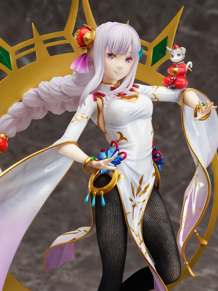 Re:Zero kara Hajimeru Isekai Seikatsu - Emilia - Puck - F:Nex - 1/7 - China Dress Ver. (FuRyu), Franchise: Re:Zero kara Hajimeru Isekai Seikatsu, Brand: FuRyu, Release Date: 16. Mar 2023, Type: General, Store Name: Nippon Figures