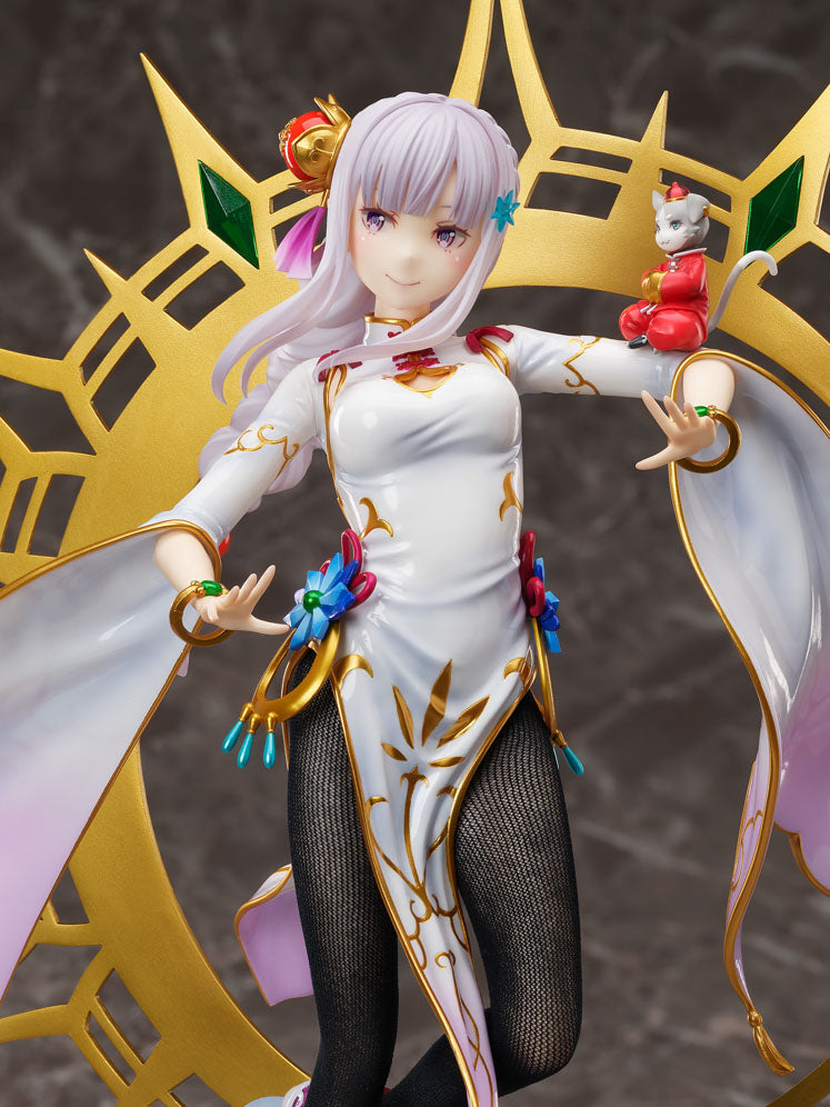 Re:Zero kara Hajimeru Isekai Seikatsu - Emilia - Puck - F:Nex - 1/7 - China Dress Ver. (FuRyu), Franchise: Re:Zero kara Hajimeru Isekai Seikatsu, Brand: FuRyu, Release Date: 16. Mar 2023, Type: General, Store Name: Nippon Figures