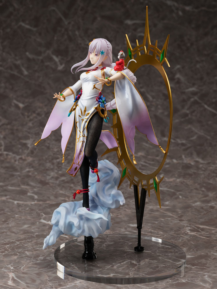 Re:Zero kara Hajimeru Isekai Seikatsu - Emilia - Puck - F:Nex - 1/7 - China Dress Ver. (FuRyu), Franchise: Re:Zero kara Hajimeru Isekai Seikatsu, Brand: FuRyu, Release Date: 16. Mar 2023, Type: General, Store Name: Nippon Figures