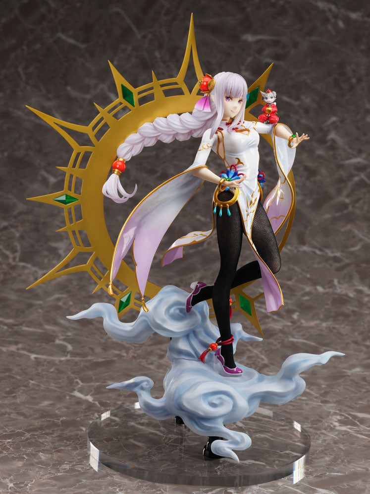 Re:Zero kara Hajimeru Isekai Seikatsu - Emilia - Puck - F:Nex - 1/7 - China Dress Ver. (FuRyu), Franchise: Re:Zero kara Hajimeru Isekai Seikatsu, Brand: FuRyu, Release Date: 16. Mar 2023, Type: General, Store Name: Nippon Figures